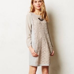 Cluny by Cynthia Steffe Grey Crochet Tunic Dress B-23